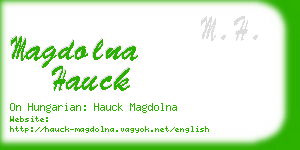 magdolna hauck business card